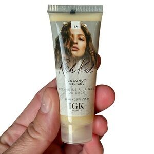 IGK Rich Kid Coconut Oil Gel Mini Travel Size 0.5 oz